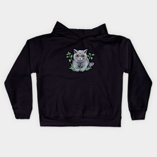 British gray cat Kids Hoodie